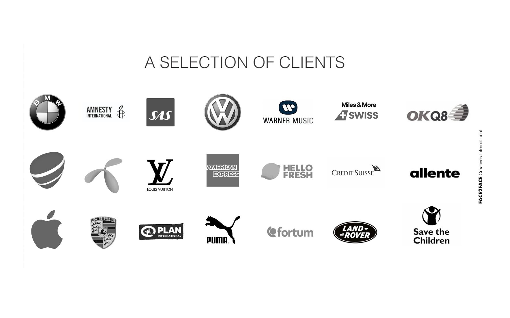 Noen av merkevarene vi jobber med