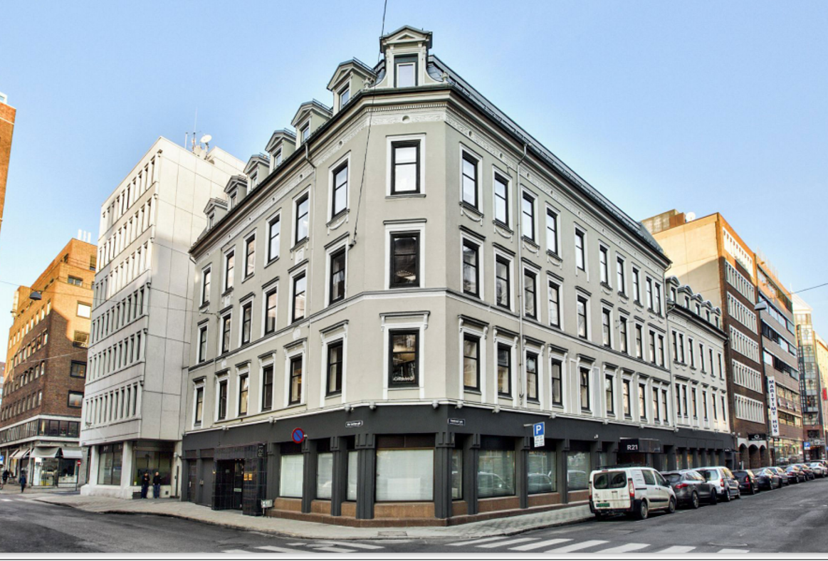 Flott hovedkontor i Rosenkrantz' gate i Oslo