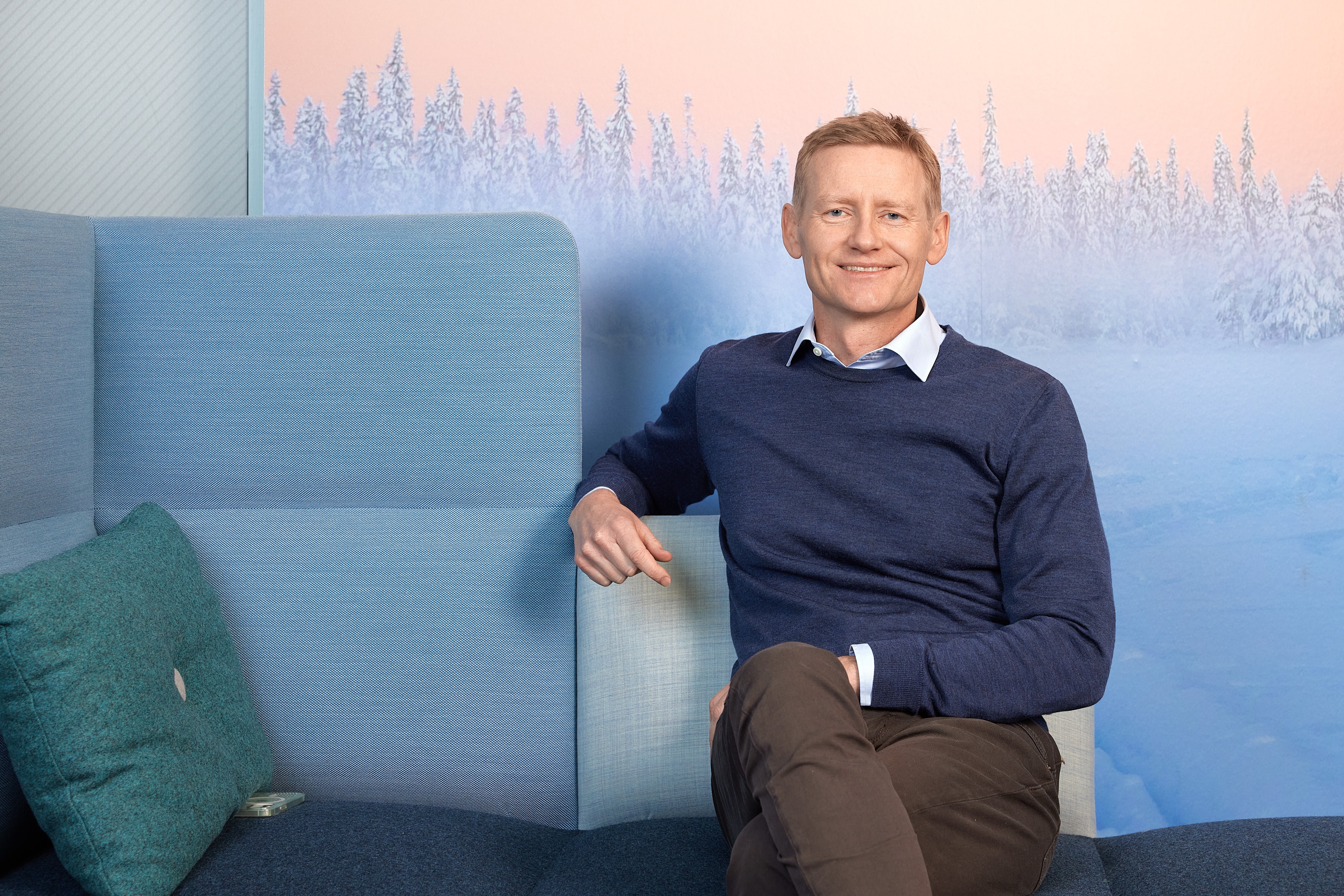 Konsernsjefen på vårt flotte Hovedkontor