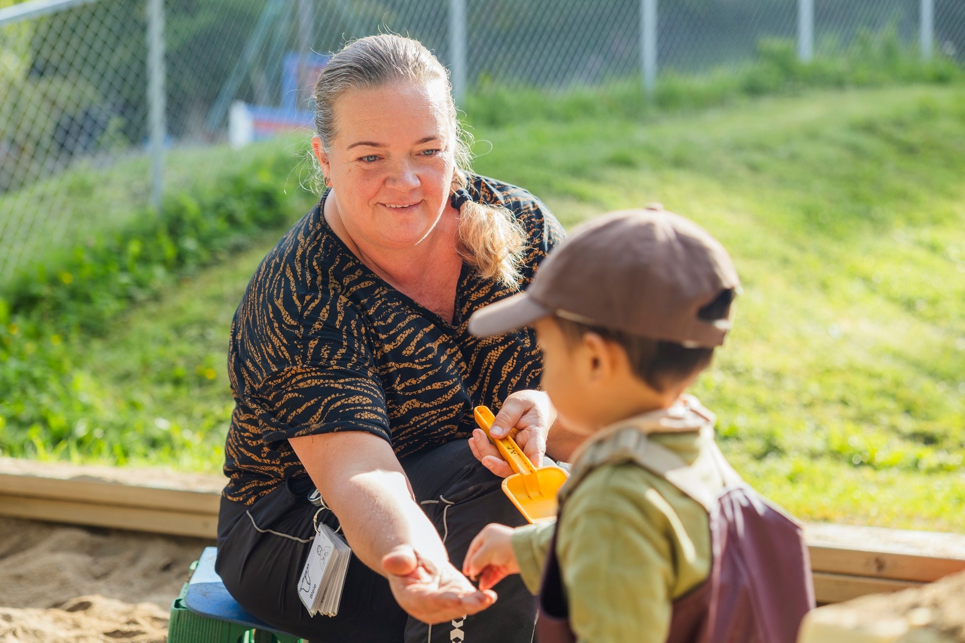 Anett, fagarbeider i Løvenstad barnehage.