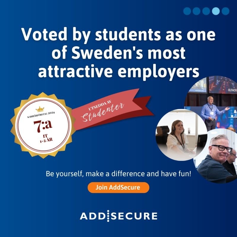 Voted by students as one of Sweden's most attractive employers
