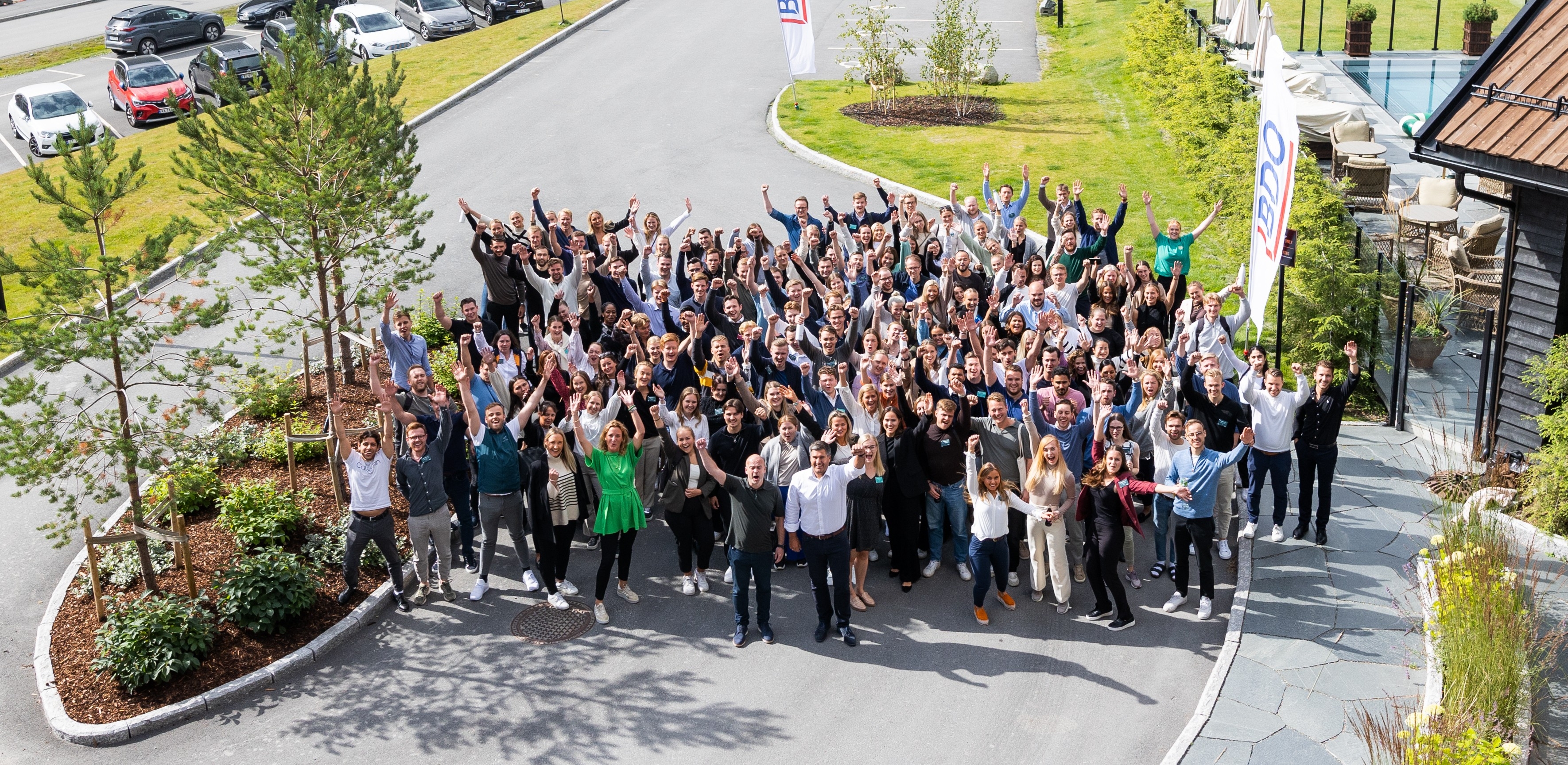 Nyutdannede samlet på Fyri Hemsedal for en kickstart på karrieren i BDO!