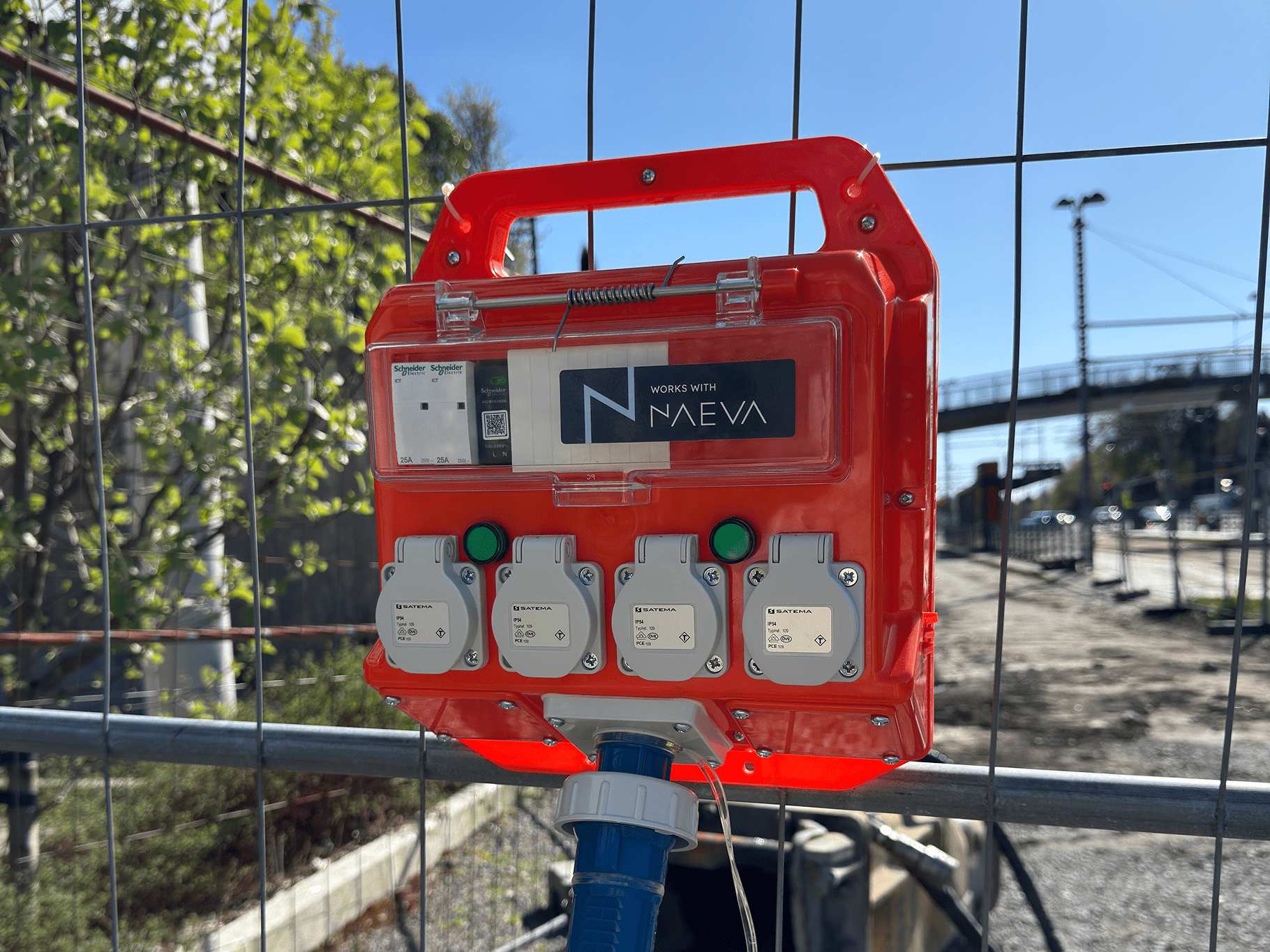 Naeva SwitchBox på en byggeplass 