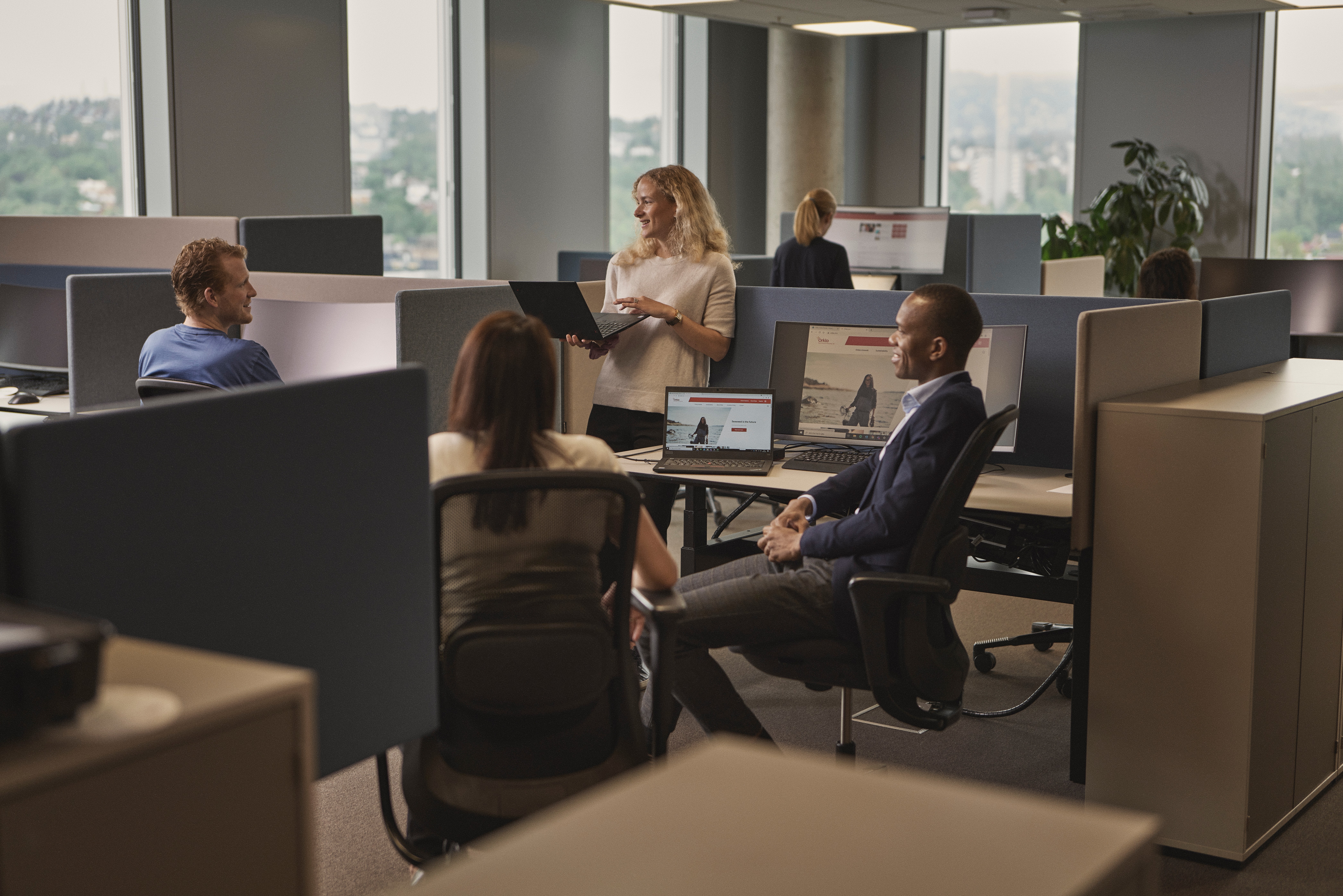 Collaboration happens naturally here, with open spaces and open minds.
