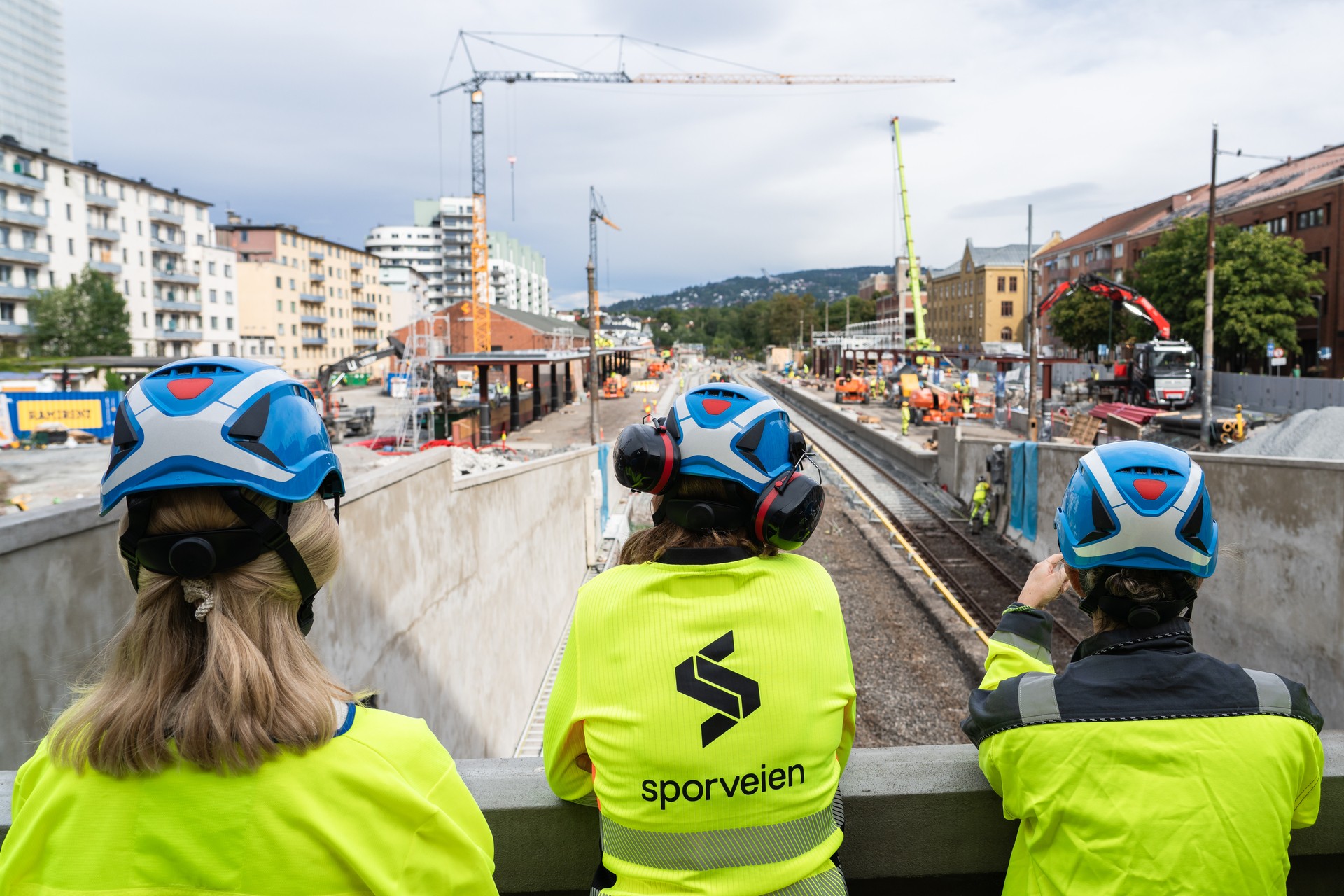 Majorstuen stasjon under ombygging