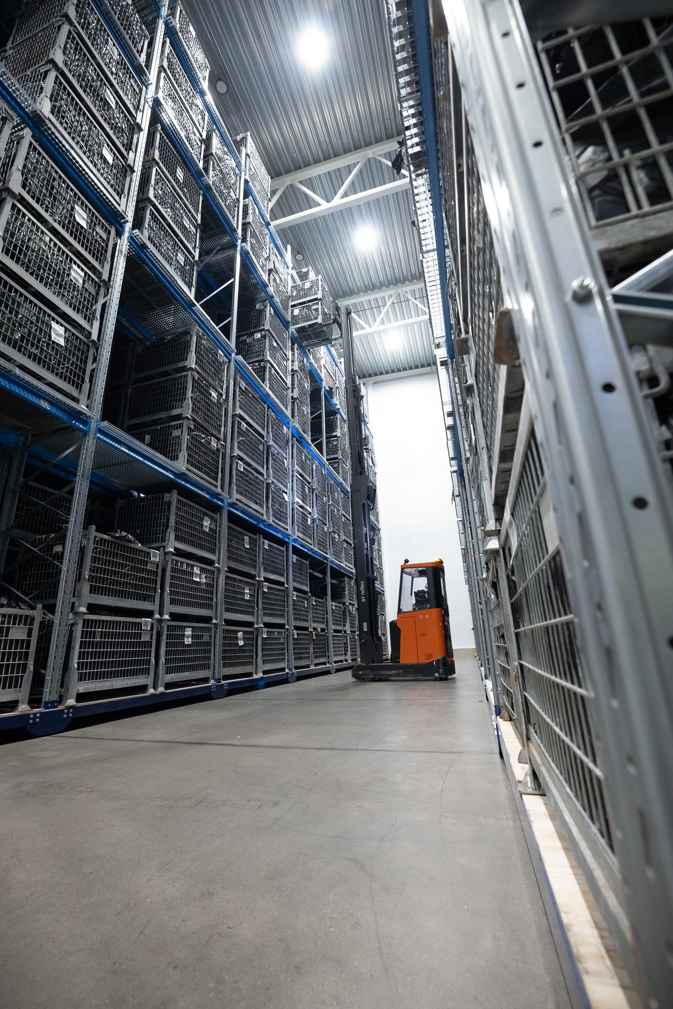 Bilder fra lagerdelen av anlegget