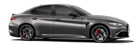 Alfa Romeo Giulia Quadrifoglio 510hk 8,8" navi HK Lyd