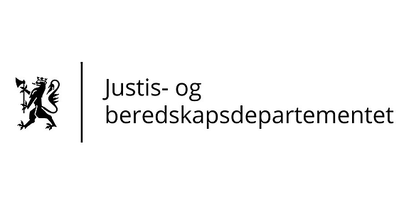 Justis- og beredskapsdepartementet logo