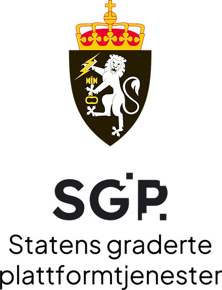 Statens graderte plattformtjenester (SGP) logo