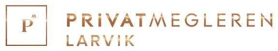 Logo for PrivatMegleren Larvik.