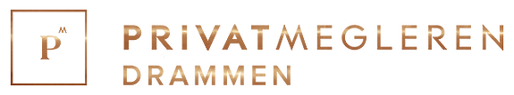 Logo for PrivatMegleren Drammen.