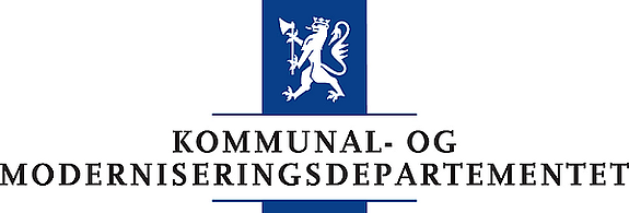 Jobb.dep.no<br>- Kommunal- og regionaldepartementet / Kommunalavdelingen logo